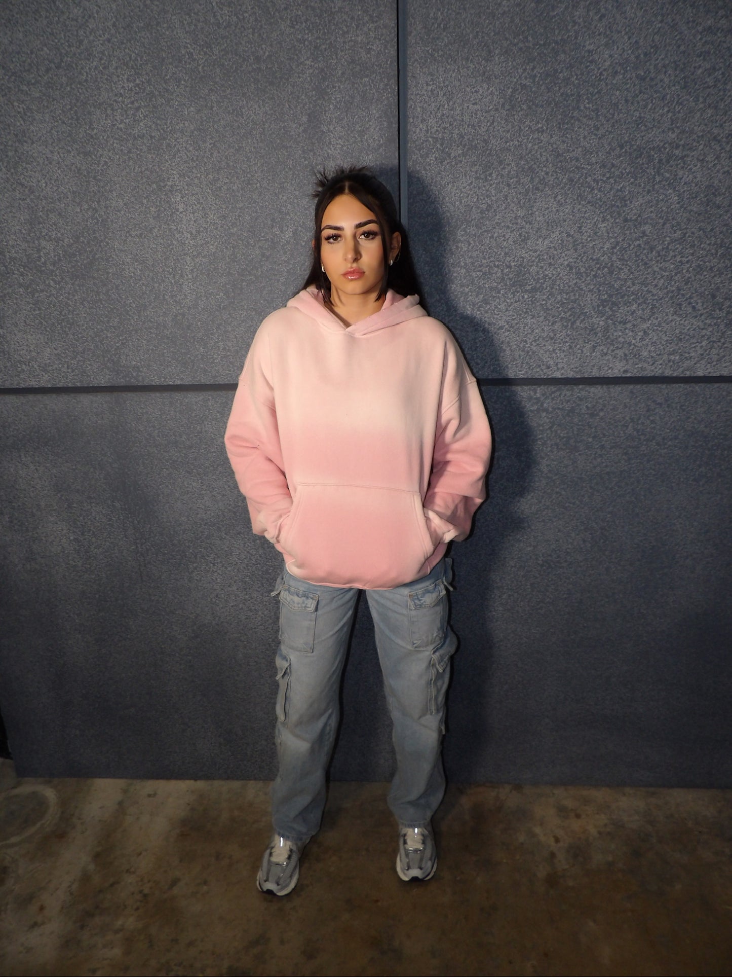 Shell pink hoodie